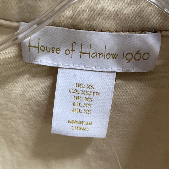 House of Harlow 1960 Women's Cream Maxi Denim Dress Size XS - Picture 4 of 9